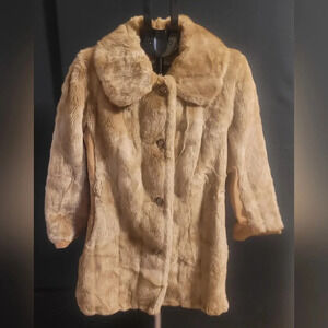 Vintage London Leathers Faux Fur Coat